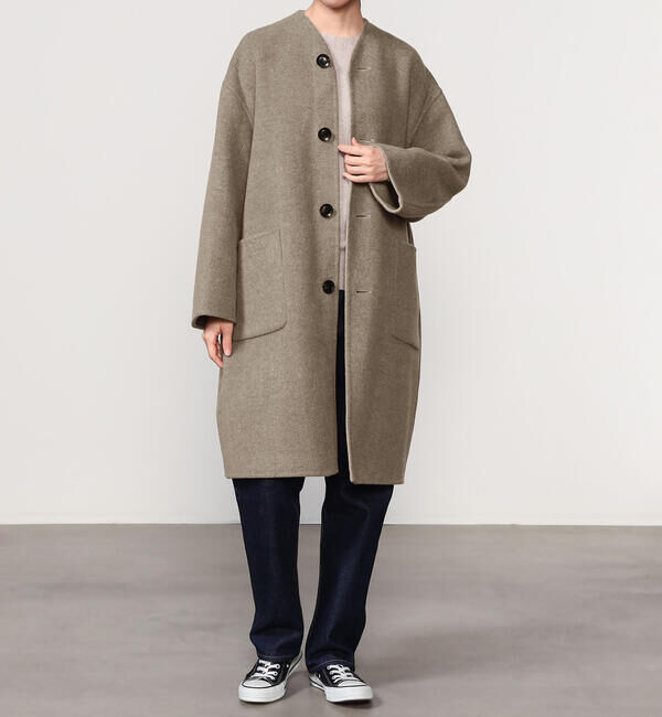 LE GLAZIK「LE GLAZIK | ウールリバー リバーシブルコート WOMEN」|ダッフルコート|