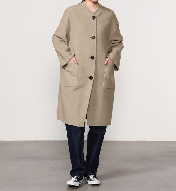 LE GLAZIK「LE GLAZIK | ウールリバー リバーシブルコート WOMEN」|ダッフルコート|