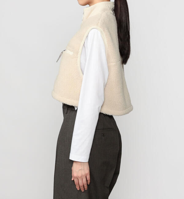 GYMPHLEX「Gymphlex | ライトボア ショートベスト WOMEN」|ダウンベスト・ベスト|