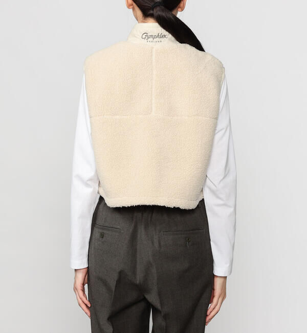 GYMPHLEX「Gymphlex | ライトボア ショートベスト WOMEN」|ダウンベスト・ベスト|