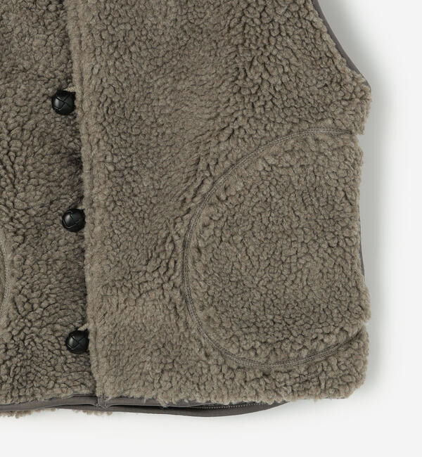 GYMPHLEX「Gymphlex | ボア フードショートベスト WOMEN」|その他|