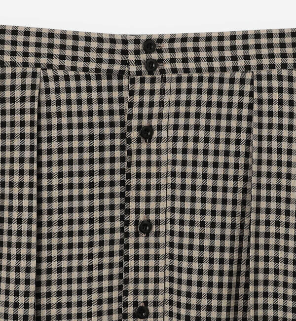  「HAVERSACK | チェック ロングシャツスカート WOMEN」|スカート|