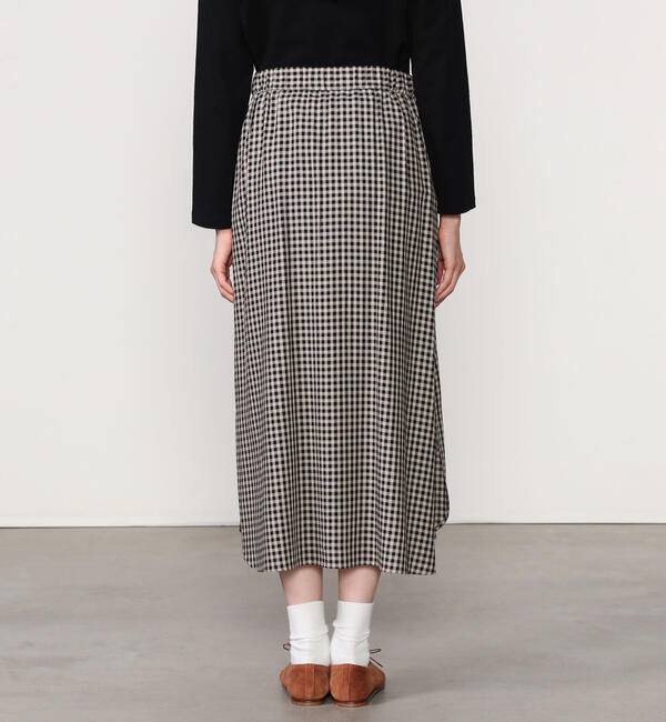  「HAVERSACK | チェック ロングシャツスカート WOMEN」|スカート|