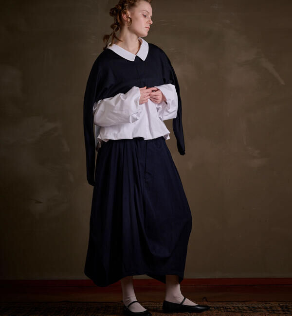  「HAVERSACK | ラウンドカラー 長袖シャツ WOMEN」|シャツ・ブラウス|