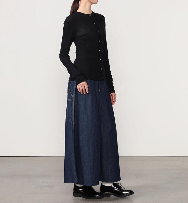  「babaco | ツイストコットン クルーネックカーディガン WOMEN」|カーディガン|