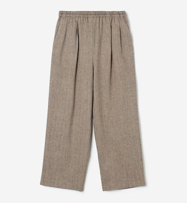 Morris & Sons「MORRIS & SONS | ヘリンボーン ワイドイージーパンツ WOMEN」|チノ|