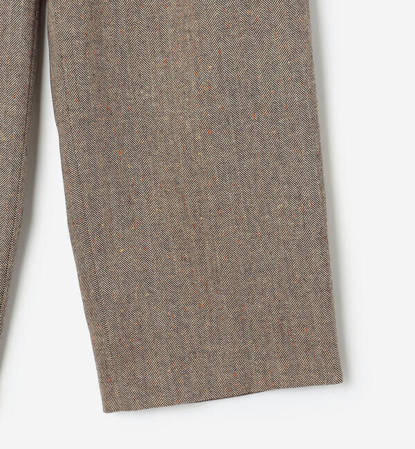 Morris & Sons「MORRIS & SONS | ヘリンボーン ワイドイージーパンツ WOMEN」|チノ|