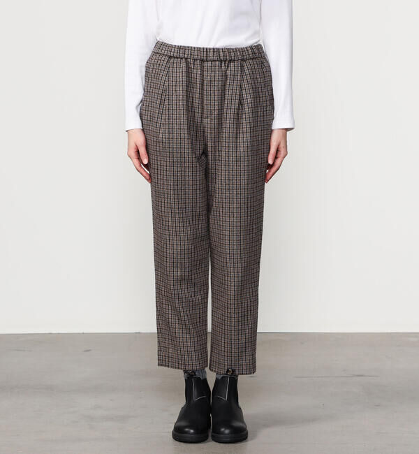 Morris & Sons「MORRIS & SONS | チェック イージーパンツ WOMEN」|チノ|