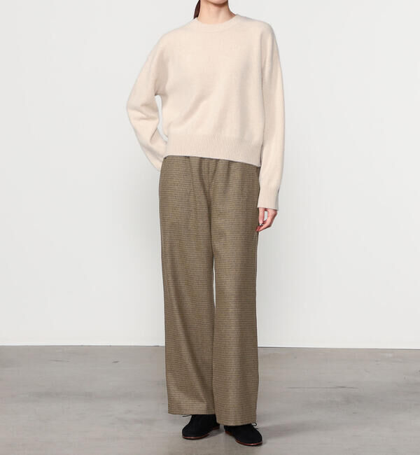 Morris & Sons「MORRIS & SONS | ガンクラブチェック ワイドイージーパンツ WOMEN」|チノ|