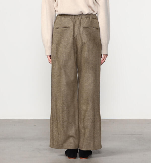 Morris & Sons「MORRIS & SONS | ガンクラブチェック ワイドイージーパンツ WOMEN」|チノ|