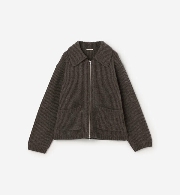  「RYE TENDER | 〈別注〉フルジップ ニットブルゾン WOMEN」|ニット・セーター|