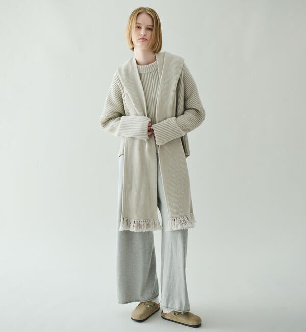  「roberto collina | ニット フードマフラー UNISEX」|ストール|