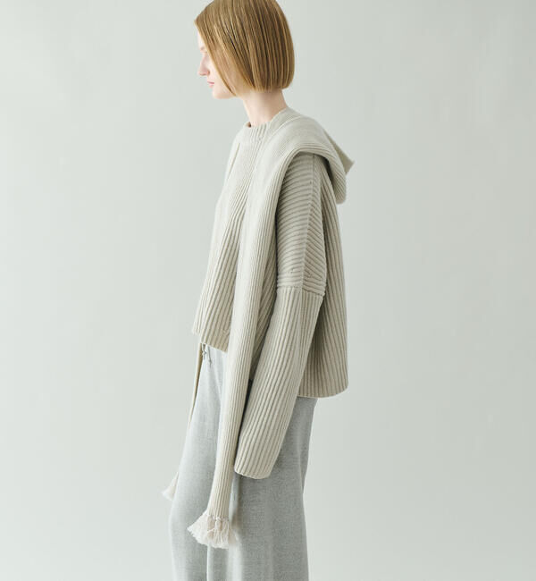  「roberto collina | ニット フードマフラー UNISEX」|ストール|