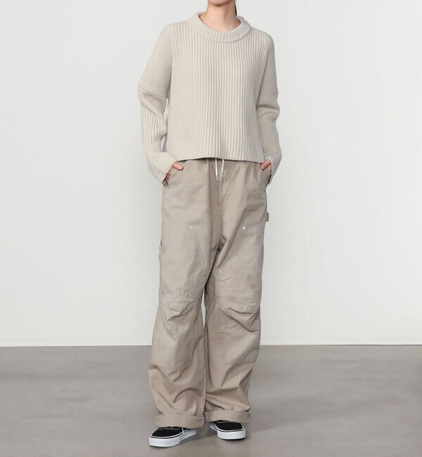  「roberto collina | リブニット クルーネックセーター WOMEN」|ニット・セーター|