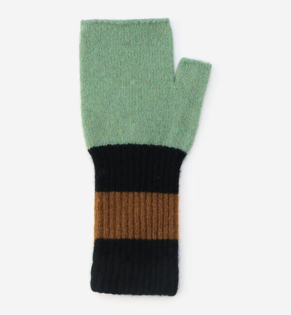  「Jo Gordon | ウール ストライプ フィンガーレスグローブ UNISEX」|手袋|