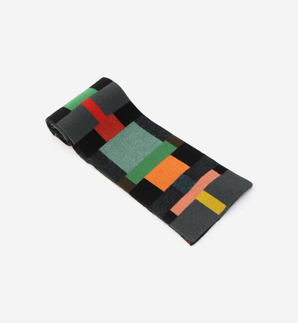 「Jo Gordon | ウール マルチカラーブロック マフラー UNISEX」|マフラー|