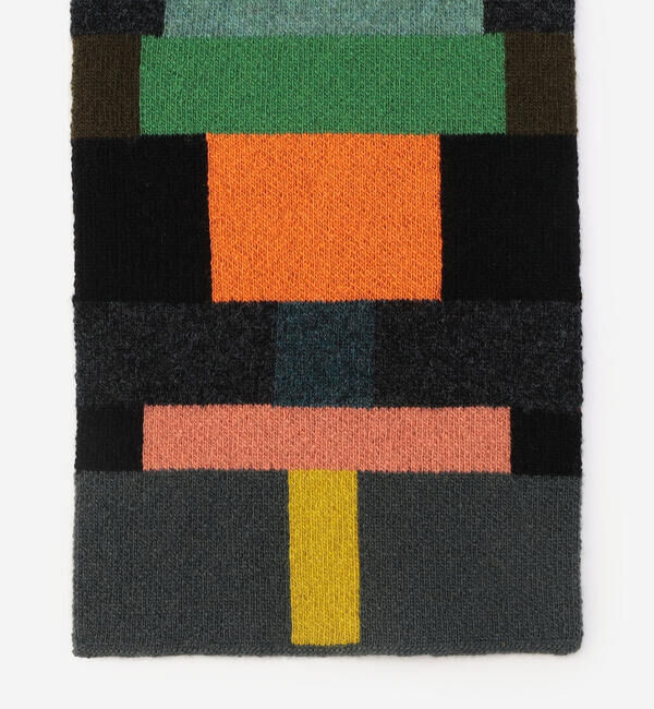  「Jo Gordon | ウール マルチカラーブロック マフラー UNISEX」|マフラー|