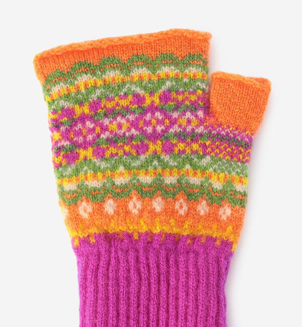  「ERIBE | ウール オープンミット」|手袋|