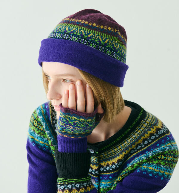  「ERIBE | ウール オープンミット」|手袋|