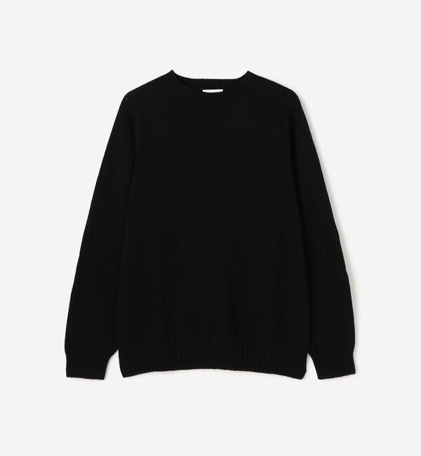 Morris & Sons「MORRIS & SONS | ジーロンラム クルーネックニット MEN」|ニット・セーター|BLACK