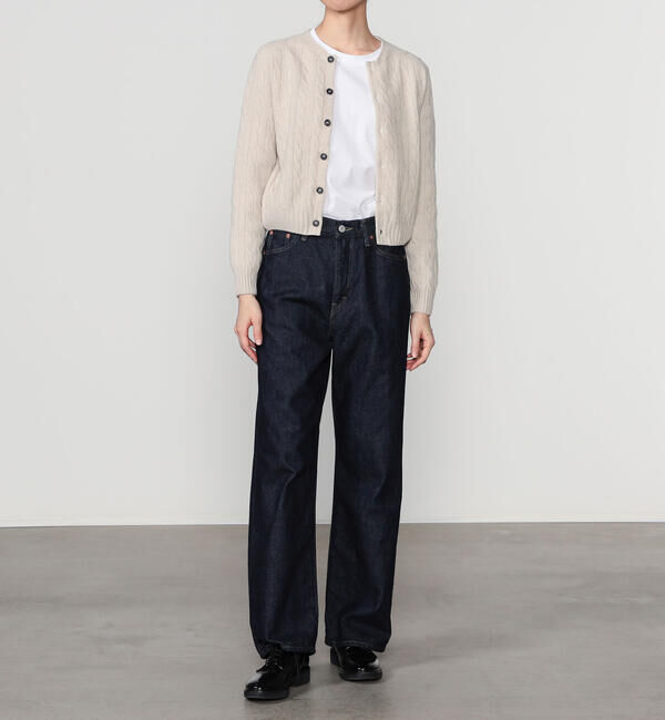 Morris & Sons「MORRIS & SONS | ジーロンラム ケーブルニットカーディガン WOMEN」|ニット・セーター|