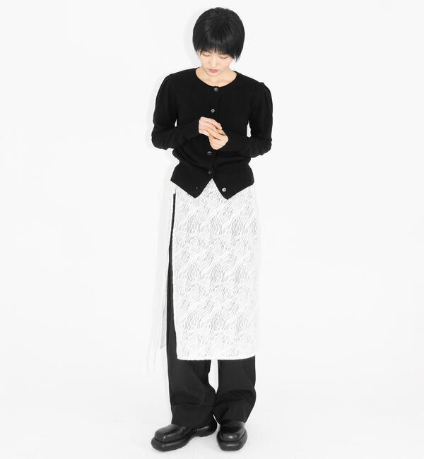  「eunoia | ジャガード ラップスカート WOMEN」|スカート|