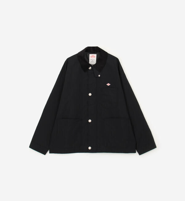 DANTON「DANTON | ナイロンタフタ カバーオールジャケット MEN」|テーラードジャケット|BLACK
