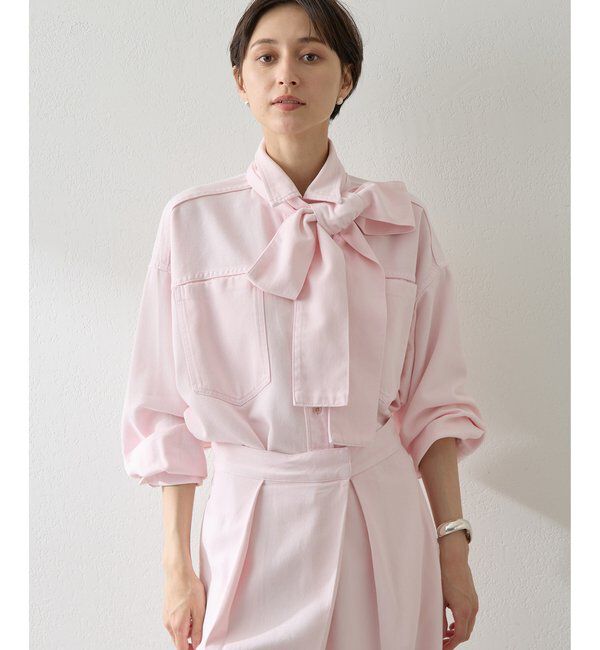  「デニムボウタイシャツ」|シャツ・ブラウス|