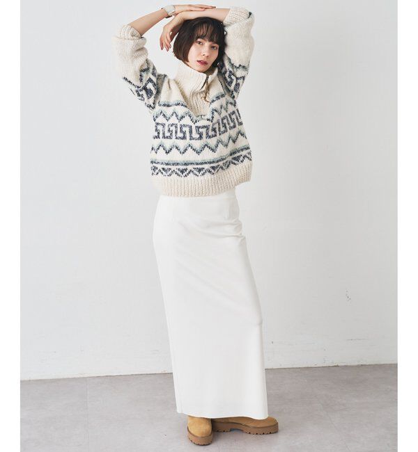  「【BSBEE】カウチンZIP ニット」|ニット・セーター|