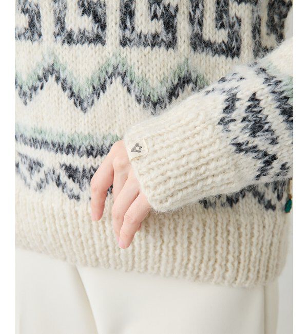  「【BSBEE】カウチンZIP ニット」|ニット・セーター|