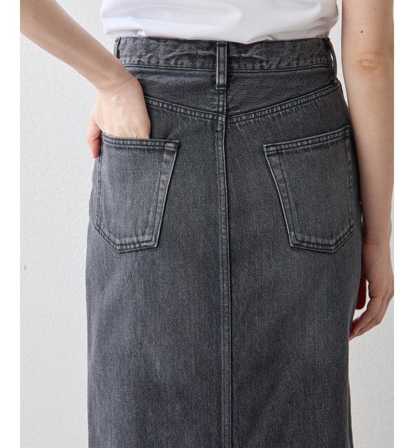  「デニムスリットスカート」|スカート|