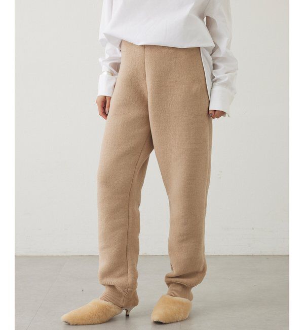 THE PAUSE「【THE PAUSE】ベロアニットジョガーパンツ」|チノ|