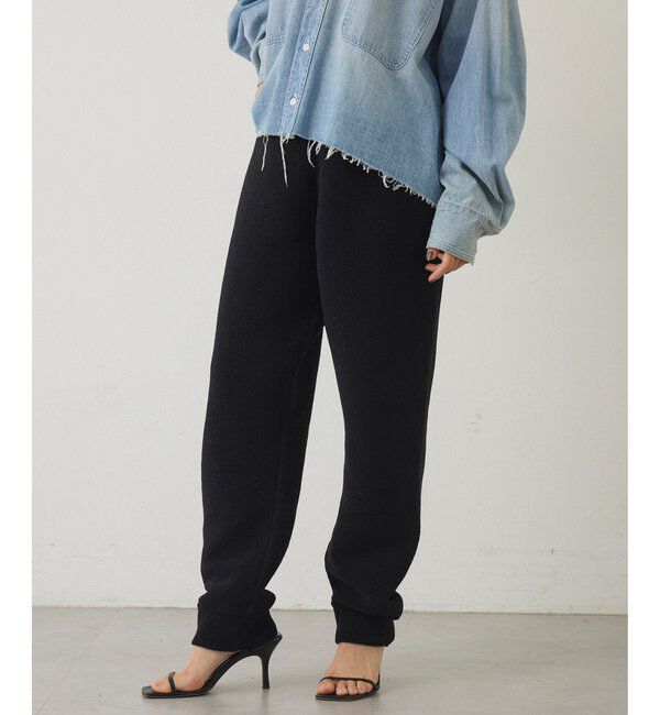 THE PAUSE「【THE PAUSE】ベロアニットジョガーパンツ」|チノ|