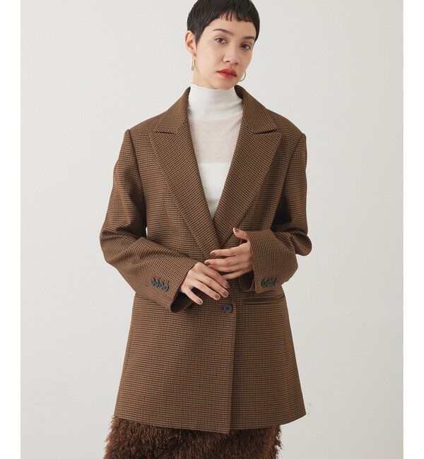 THE PAUSE「【THE PAUSE】チェックダブルジャケット」|テーラードジャケット|