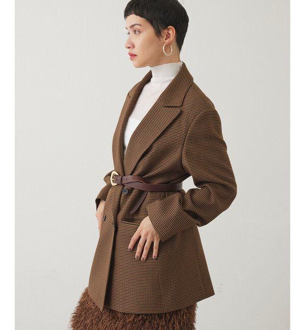 THE PAUSE「【THE PAUSE】チェックダブルジャケット」|テーラードジャケット|