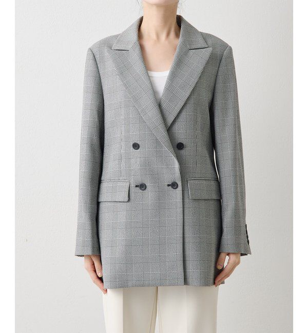 THE PAUSE「【THE PAUSE】チェックダブルジャケット」|テーラードジャケット|