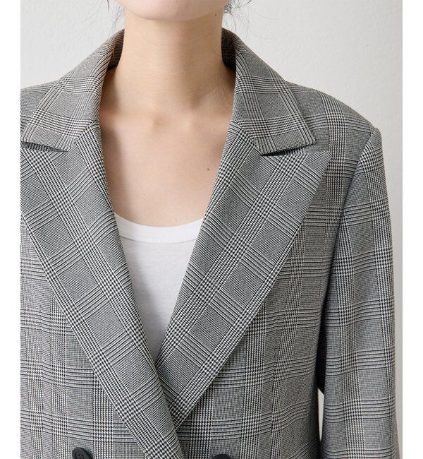 THE PAUSE「【THE PAUSE】チェックダブルジャケット」|テーラードジャケット|