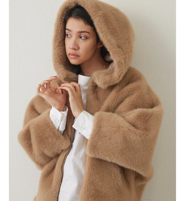 THE PAUSE「【THE PAUSE】フェイクファードルマンコート」|その他|ベージュ