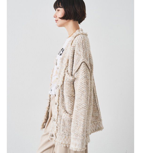  「ミックスヤーンニットツイードジャケット」|その他|