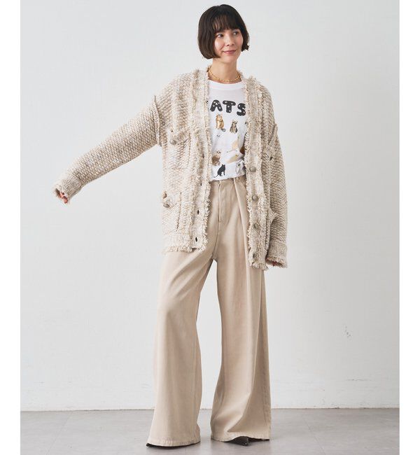  「ミックスヤーンニットツイードジャケット」|その他|