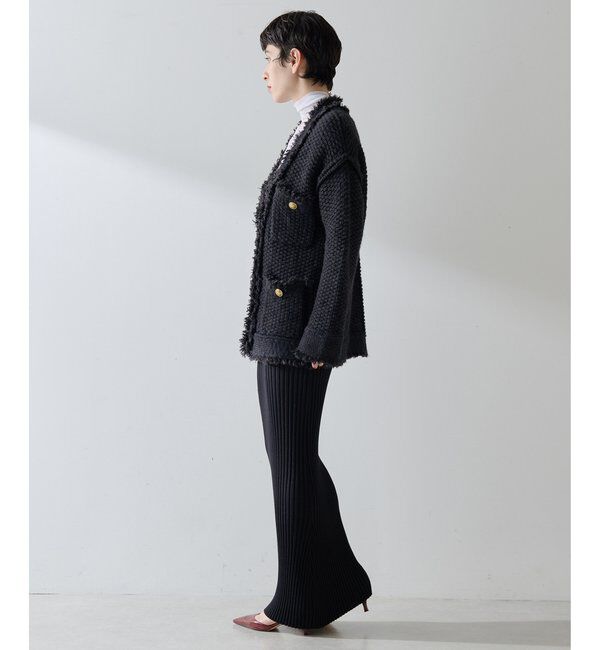  「ミックスヤーンニットツイードジャケット」|その他|