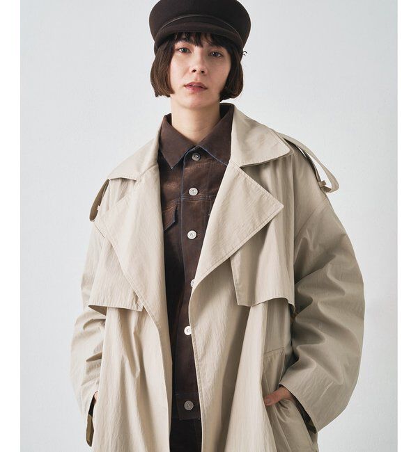  「ロングトレンチコート」|トレンチコート|