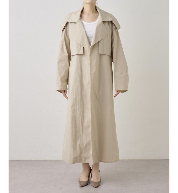  「ロングトレンチコート」|トレンチコート|