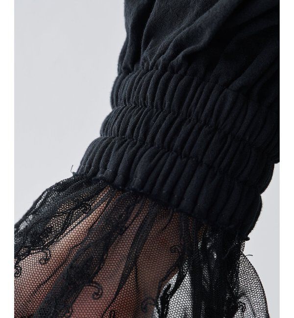  「レースギャザーブラウス」|シャツ・ブラウス|