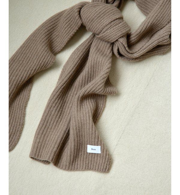 Hoaw.「【Hoaw.】カシミヤリブストール」|マフラー|