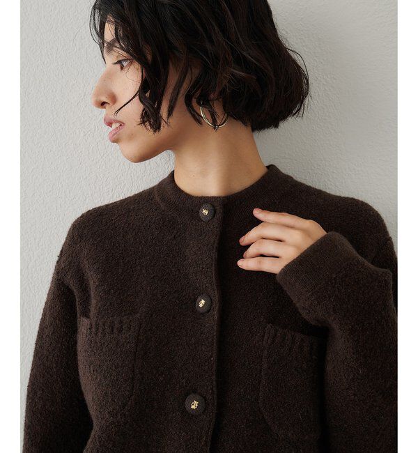  「ブークレーニットジャケット」|ニット・セーター|