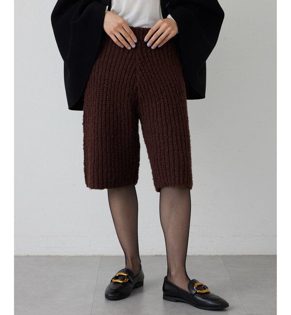  「【THE PAUSE】ニットハーフパンツ」|チノ|