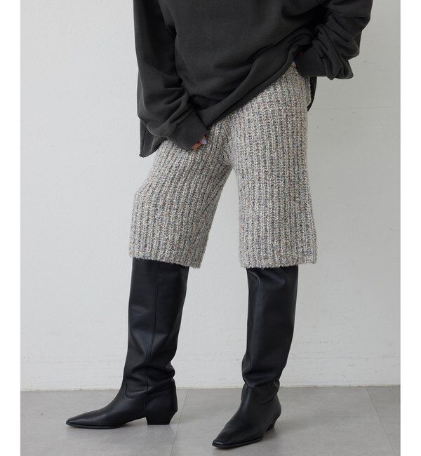  「【THE PAUSE】ニットハーフパンツ」|チノ|