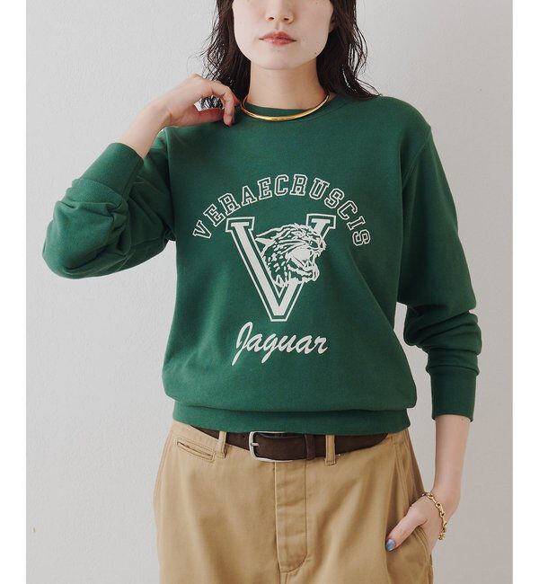  「ロゴフロッキー裏毛」|Tシャツ・カットソー|グリーン