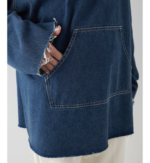  「【インフルエンサーコラボ】デニムフーディー」|シャツ・ブラウス|